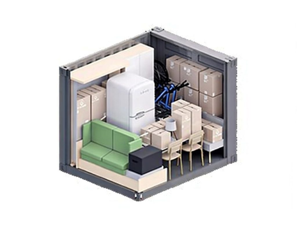 Large plus opslag container opslagpunt tiel