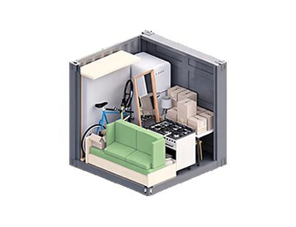 Midi container opslagpunt tiel